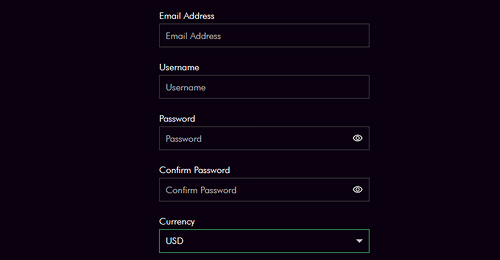 Register your account