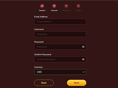 Complete the registration form Complete the registration form