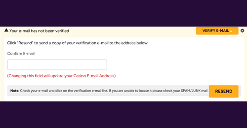 Verify your profile Verify your profile